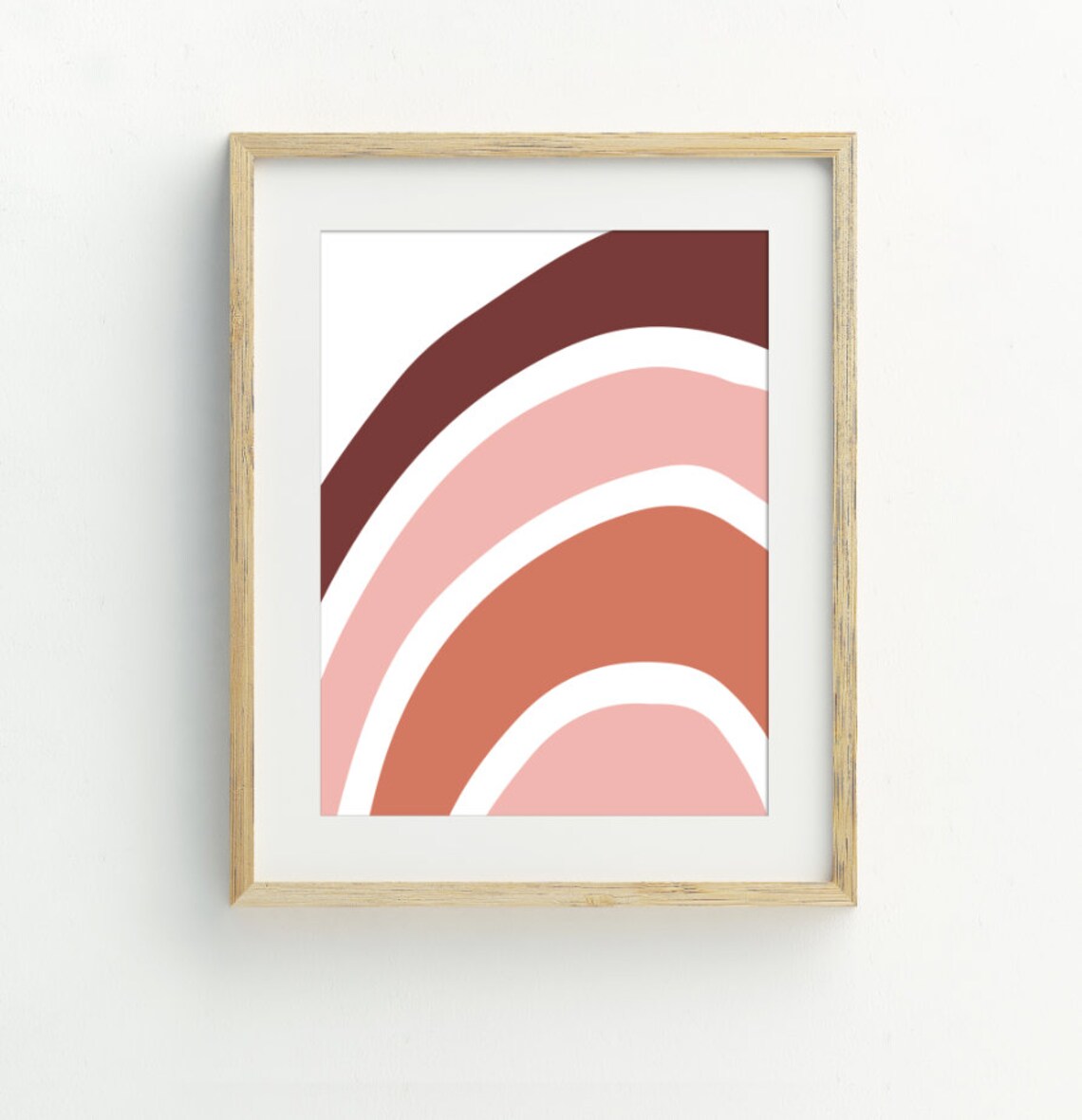 Boho Rainbow Illustration, Geometric Nursery Decor