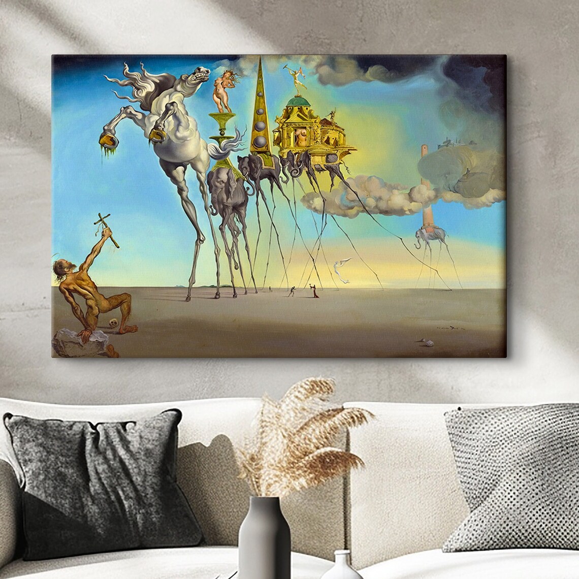 Salvador Dali The Temptation Of St Anthony Poster