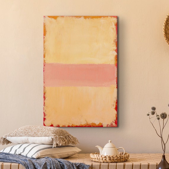 Mark Rothko Beige Over Pink Poster Mark Rothko Exhibition Poster Expressionism Art Rothko Reproduction Art Mark Rothko Glass