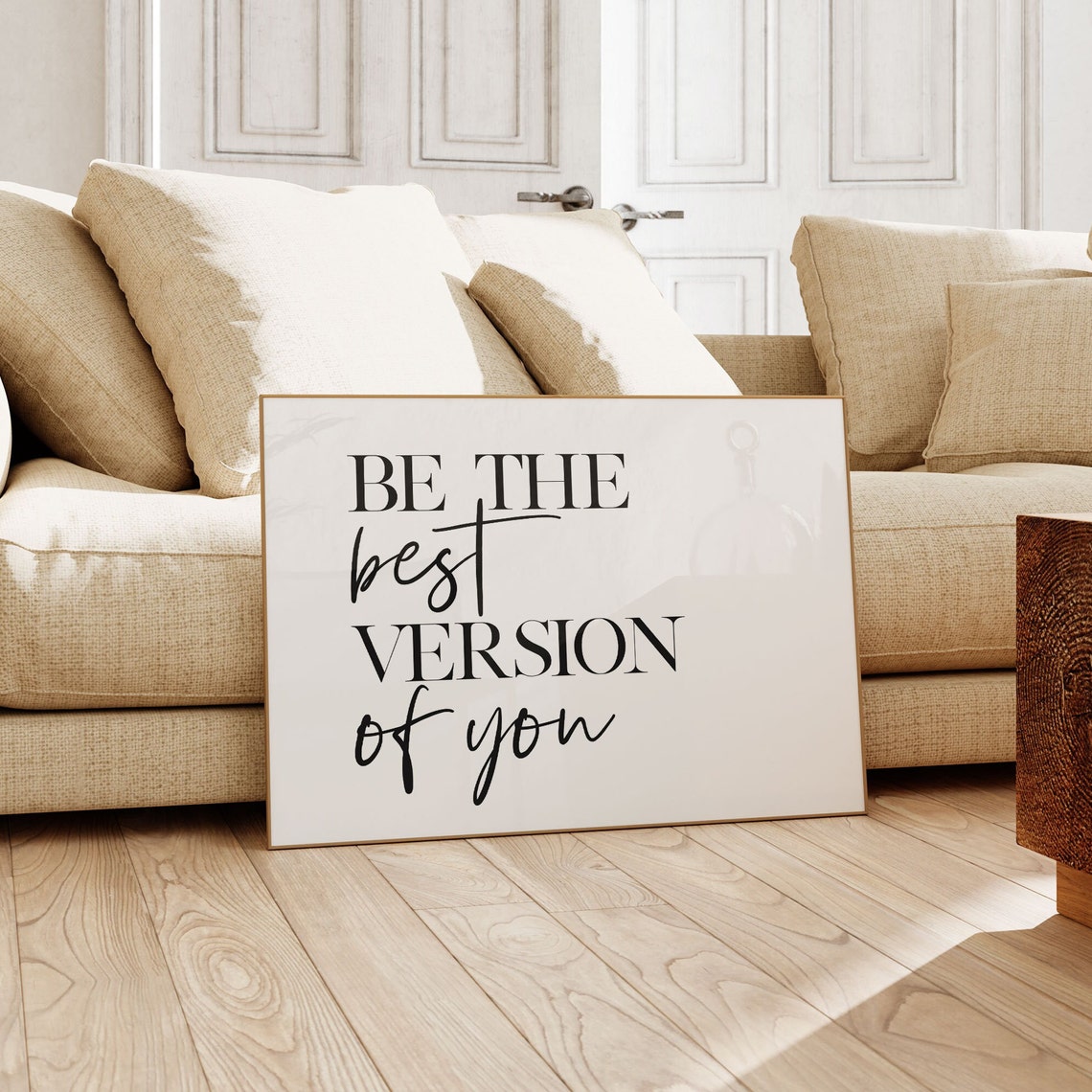 Be The Best Version Of You Serif And Script Motivational Quote Poster - Image 3
