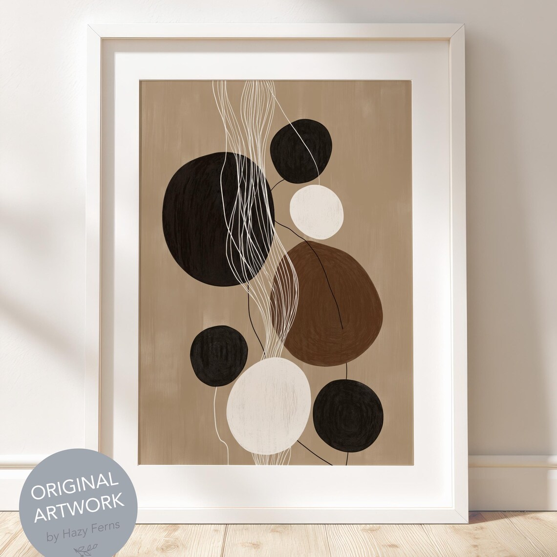 Earthy Boho Smooth Line Art, Minimalist Figures