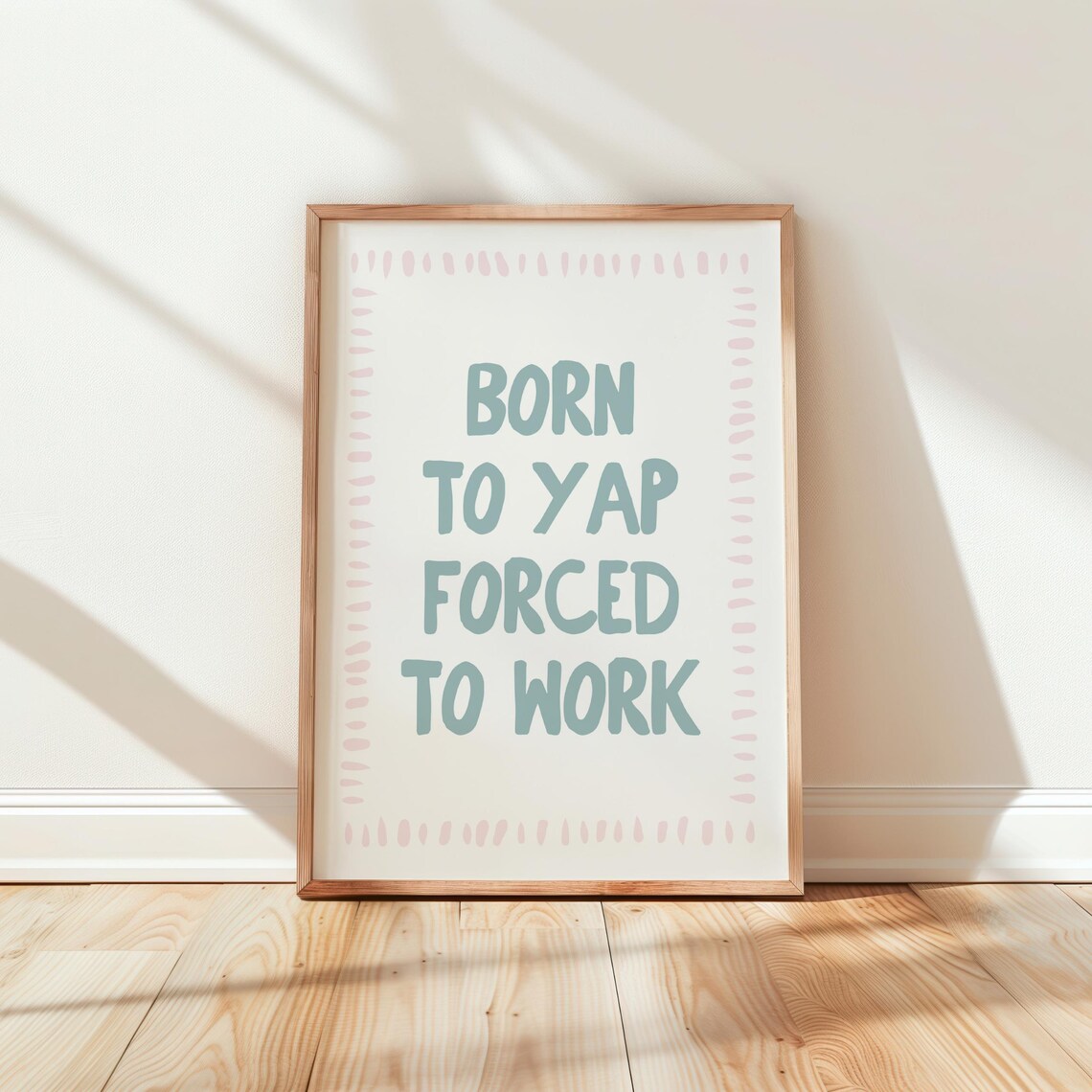 Cute Home Office Art Print, Work Poster Decor
