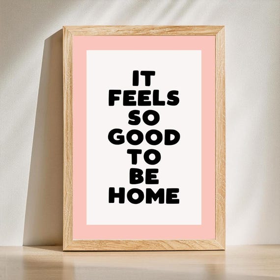 Hallway Home Wall Print Art Funny Bedroom Typography Living Room