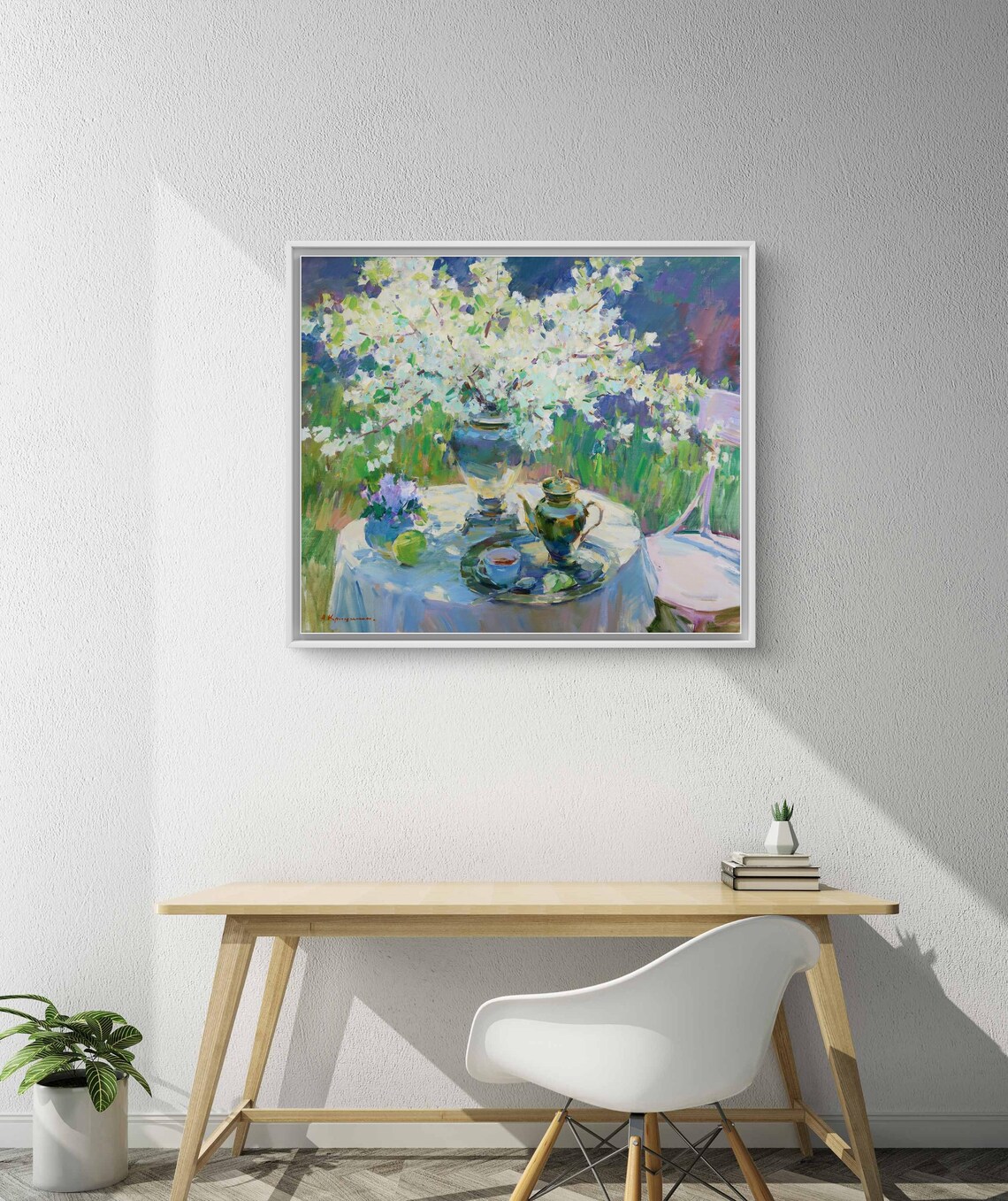 Spring Serenity With Cherry Blossoms, Still Life - Image 2