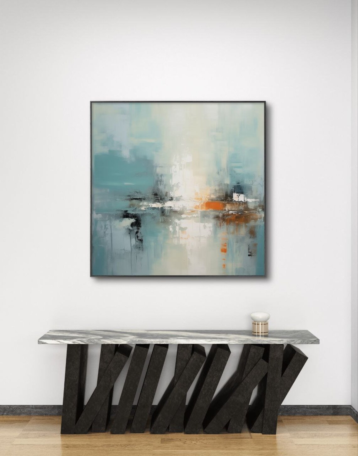 Abstract Landscape Painting in Light Colors - Image 2