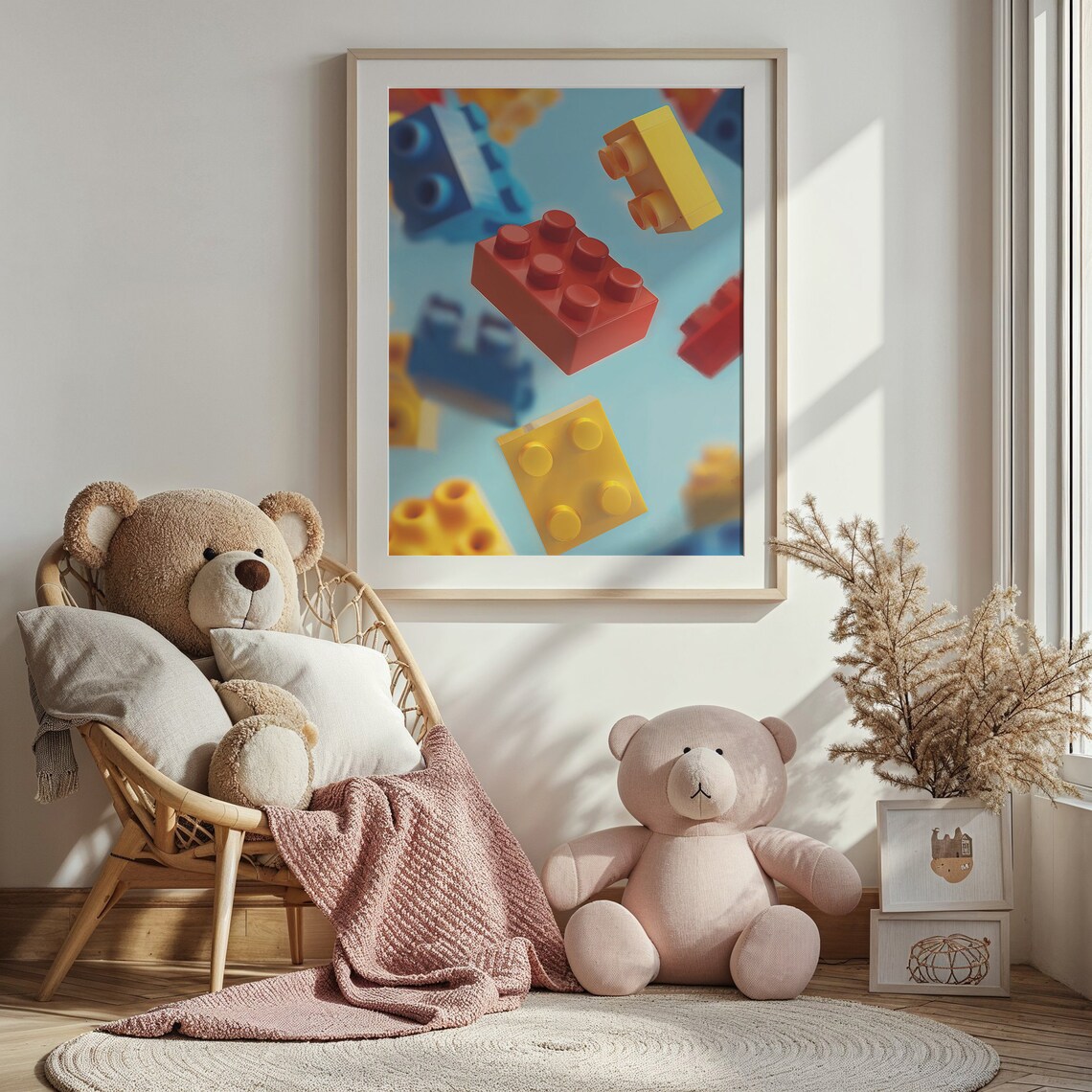 Playful Building Blocks Nursery Art Print, Kids Decor - Image 4