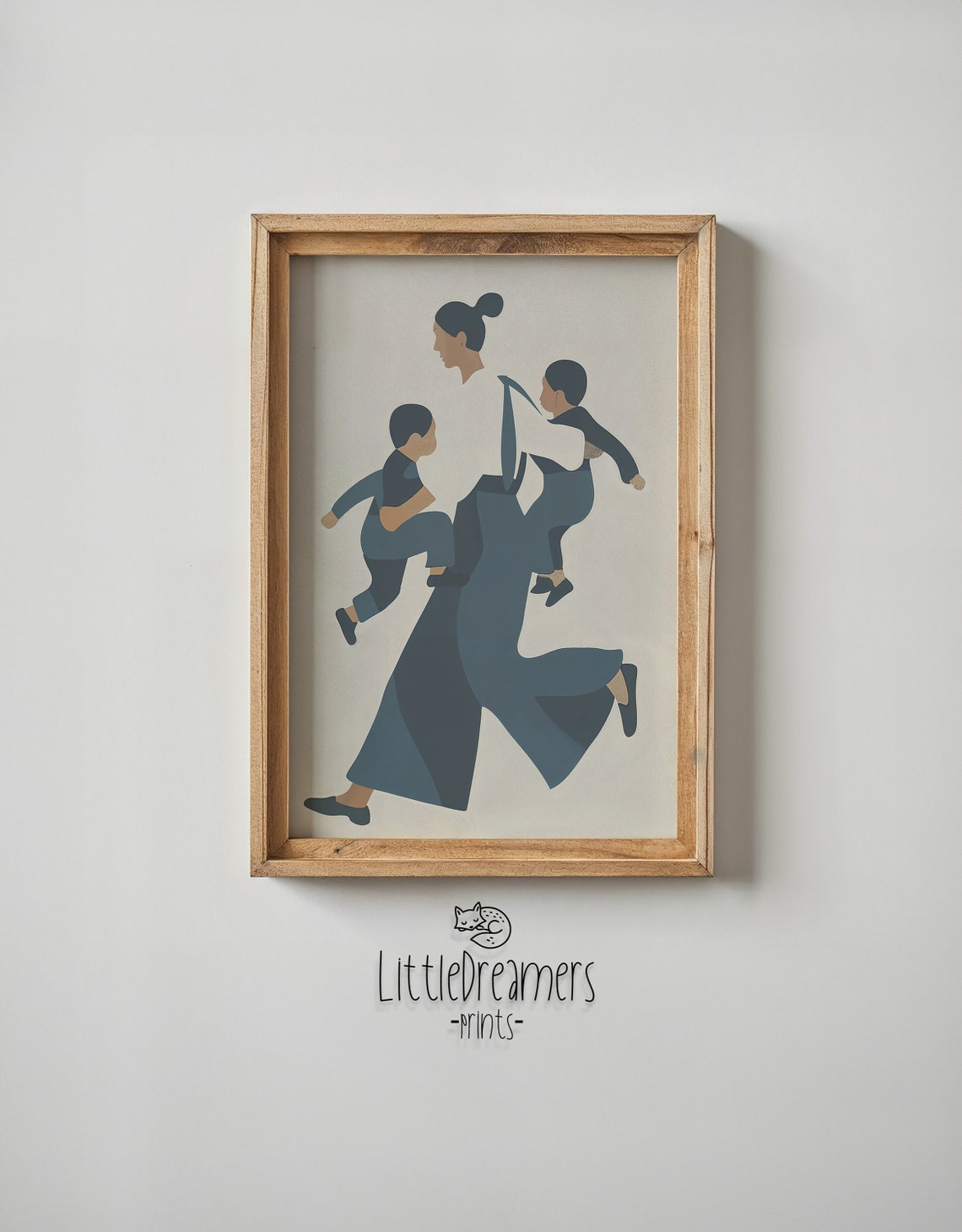 Mother And Children Art Family Nursery Wall Art Modern Kids Posters Minimalist Decor Motherhood Illustration Gift For New Mom - Image 6