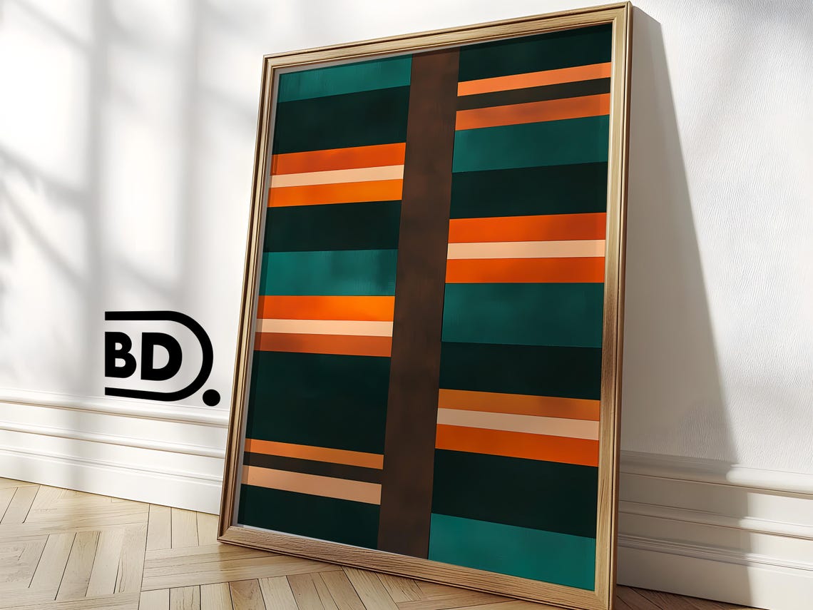 Colorful Abstract Print Bold Geometric Wall Art Large Modern Poster Instant Vibrant Home Decor - Image 3