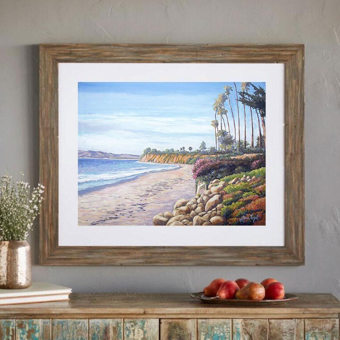 Butterfly Beach Santa Barbara, Montecito Art Print - Image 3