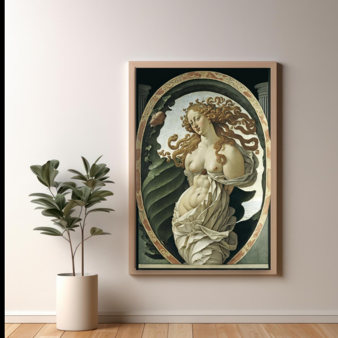 Botticelli Birth of Venus Style Renaissance Goddess Art Print