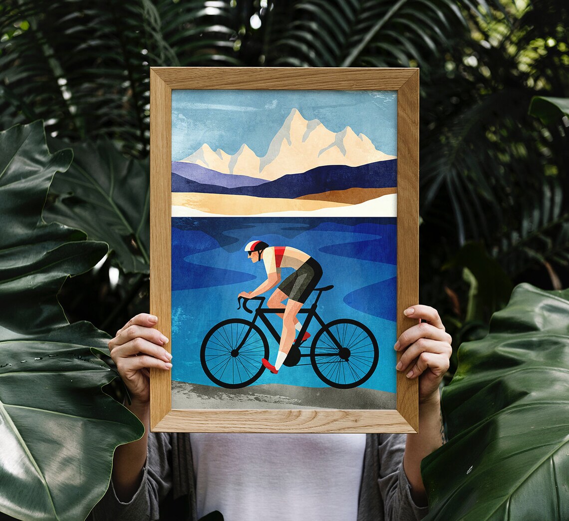 Cycling Art Print for Living Room or Office - Image 2