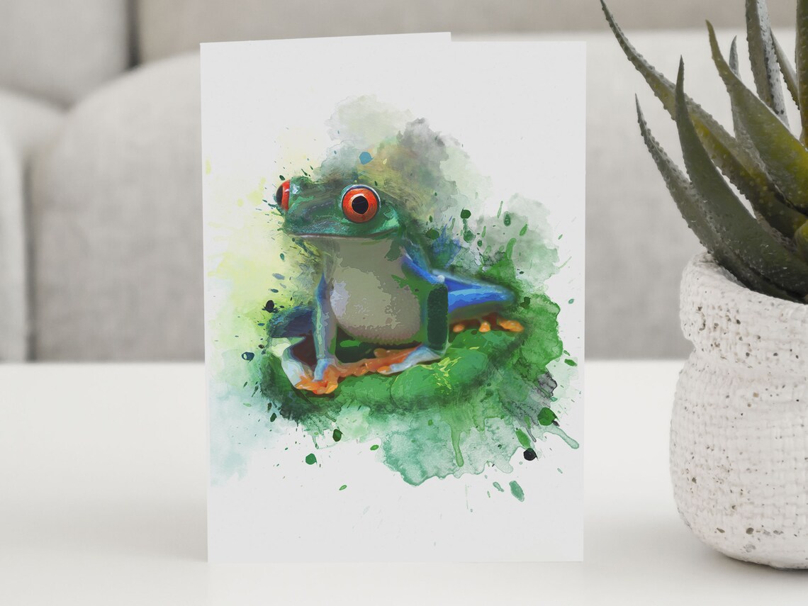 Tree Frog Art Print, Cute Animal Lover