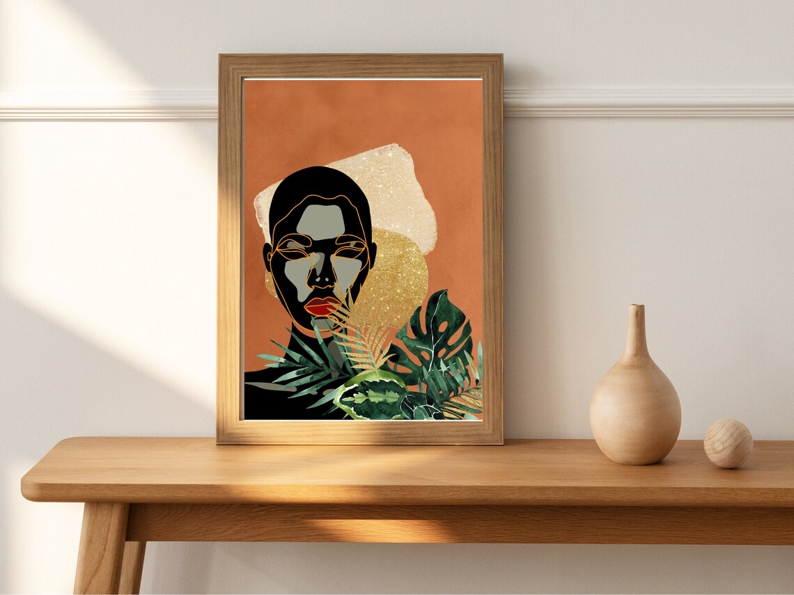 Strength Boho Woman Illustration Art Print