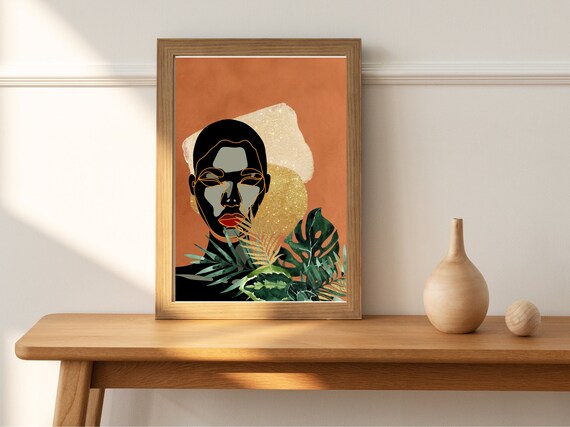 Strength Boho Woman Illustration Art Print