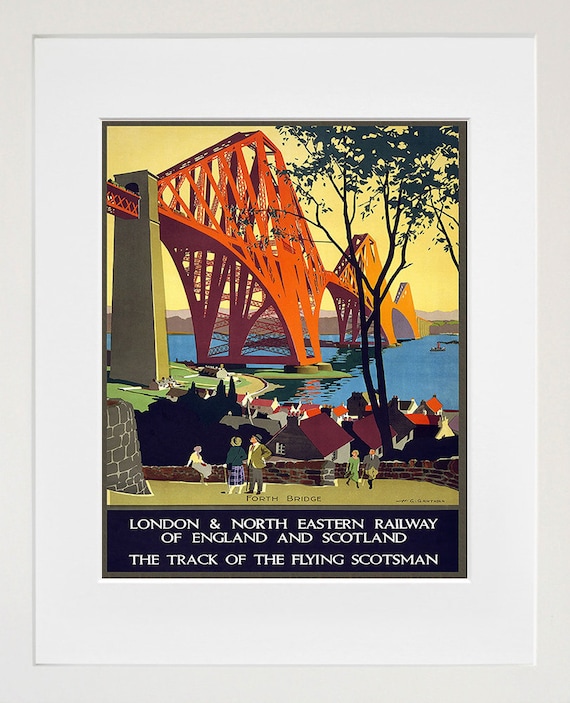 Scotland Vintage Travel Poster, Travel Poster