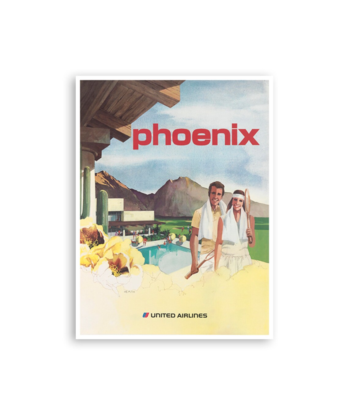 Phoenix Arizona Travel Poster, America Art Print