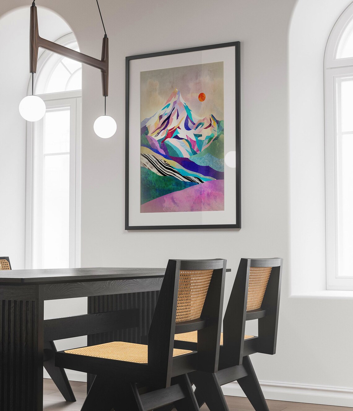 Landscape Art Print Beautiful Mountain Art Print - Image 2