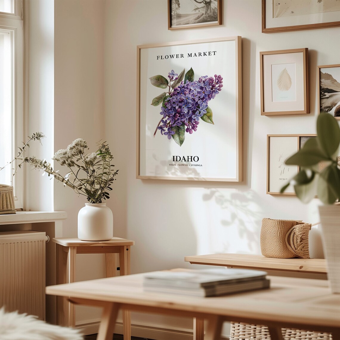 Idaho State Flower Syringa Art Print, Botanical Decor - Image 2