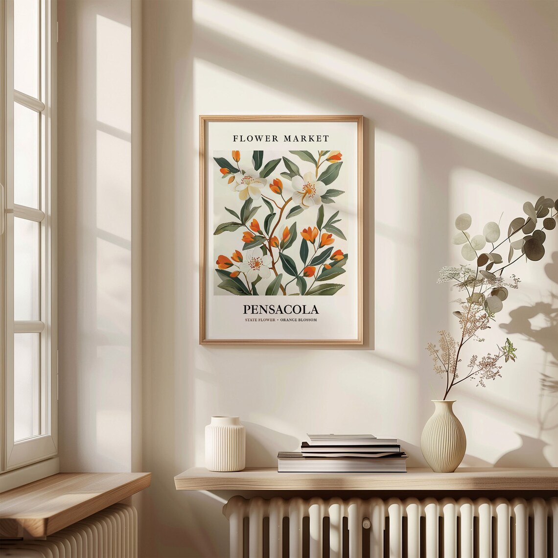 Pensacola Florida Flower Market Art Print - Image 3