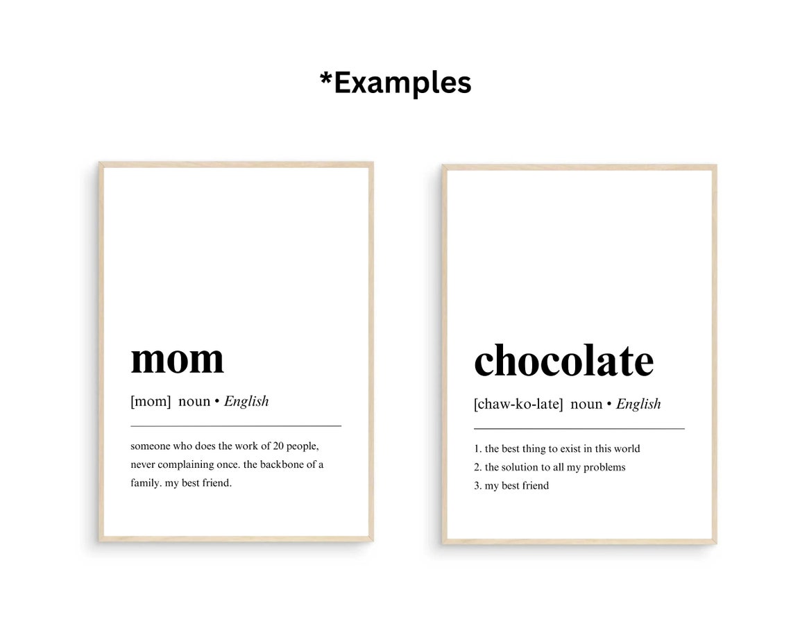 Custom Name Definition Personalized Name Gift Dictionary Quote Poster - Image 4