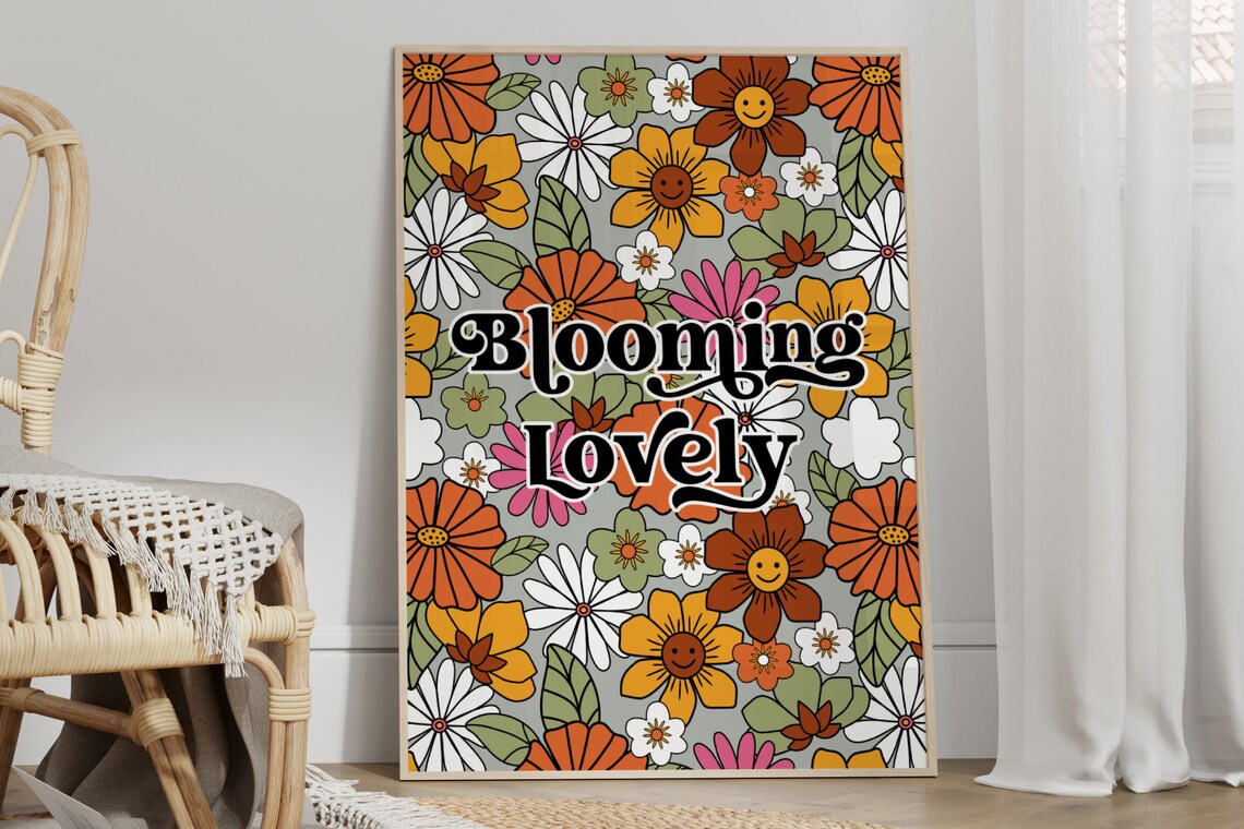 Blooming Lovely Flower Wall Art Print