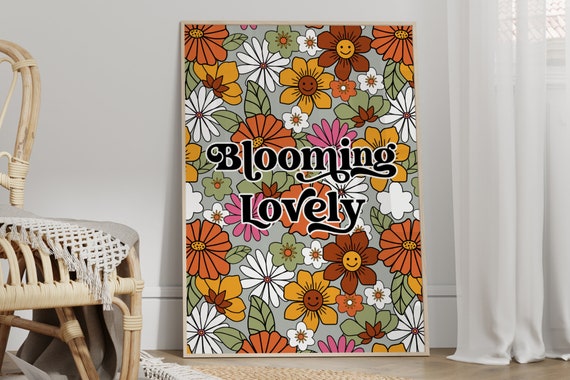 Blooming Lovely Flower Wall Art Print