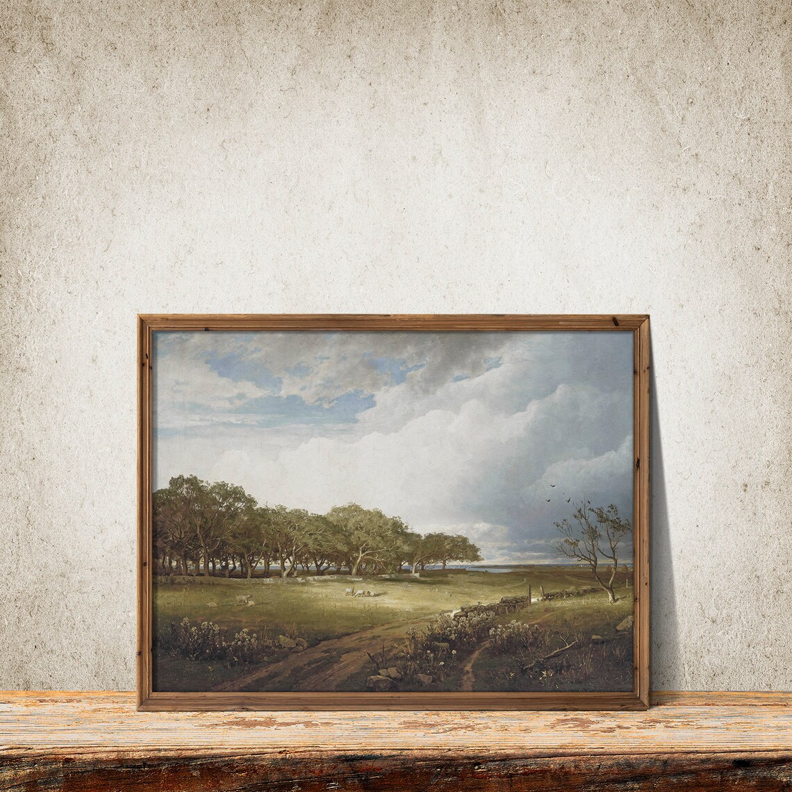 Spring Meadow Vintage French Country Art Print - Image 2