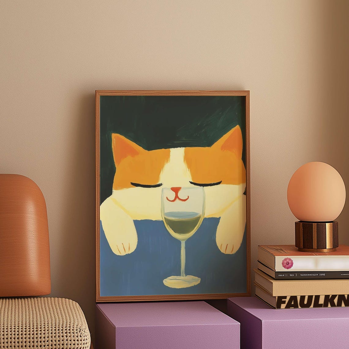 Cat Poster, Matisse Inspired Retro Kitchen Decor - Image 4