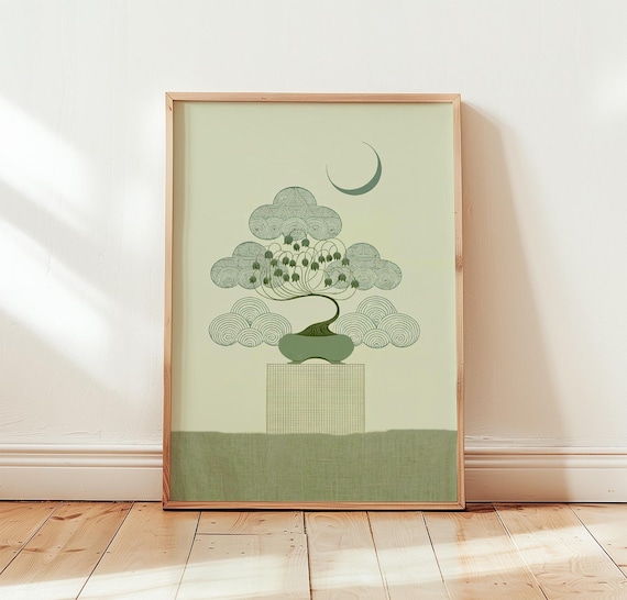 Green Bonsai, Sage Celestial Poster