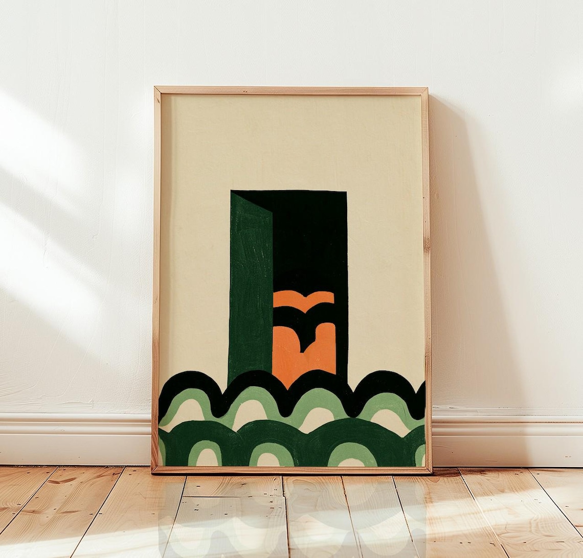Abstract Doorway, Modern Minimalist Poster