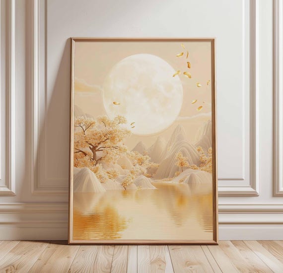 Japanese Wall Art Floral Print Katsushika Hokusai Poster Decor Oriental Nature Botanical