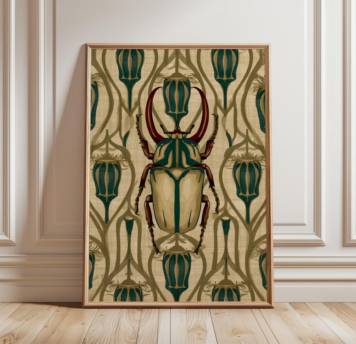 Hercules Beetle Vintage Insect Art Print