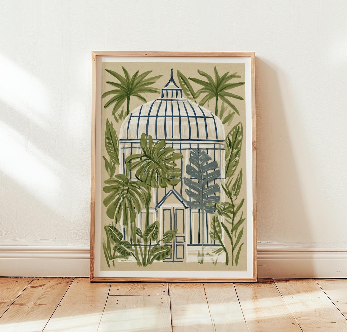 Tropical Conservatory Botanical Poster
