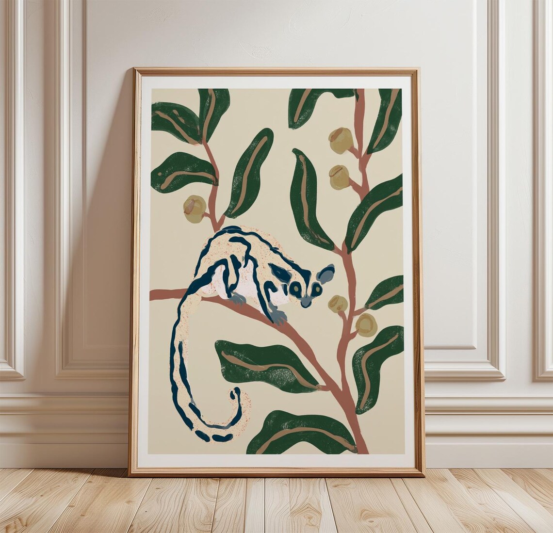 Sugar Glider Botanical Art Print