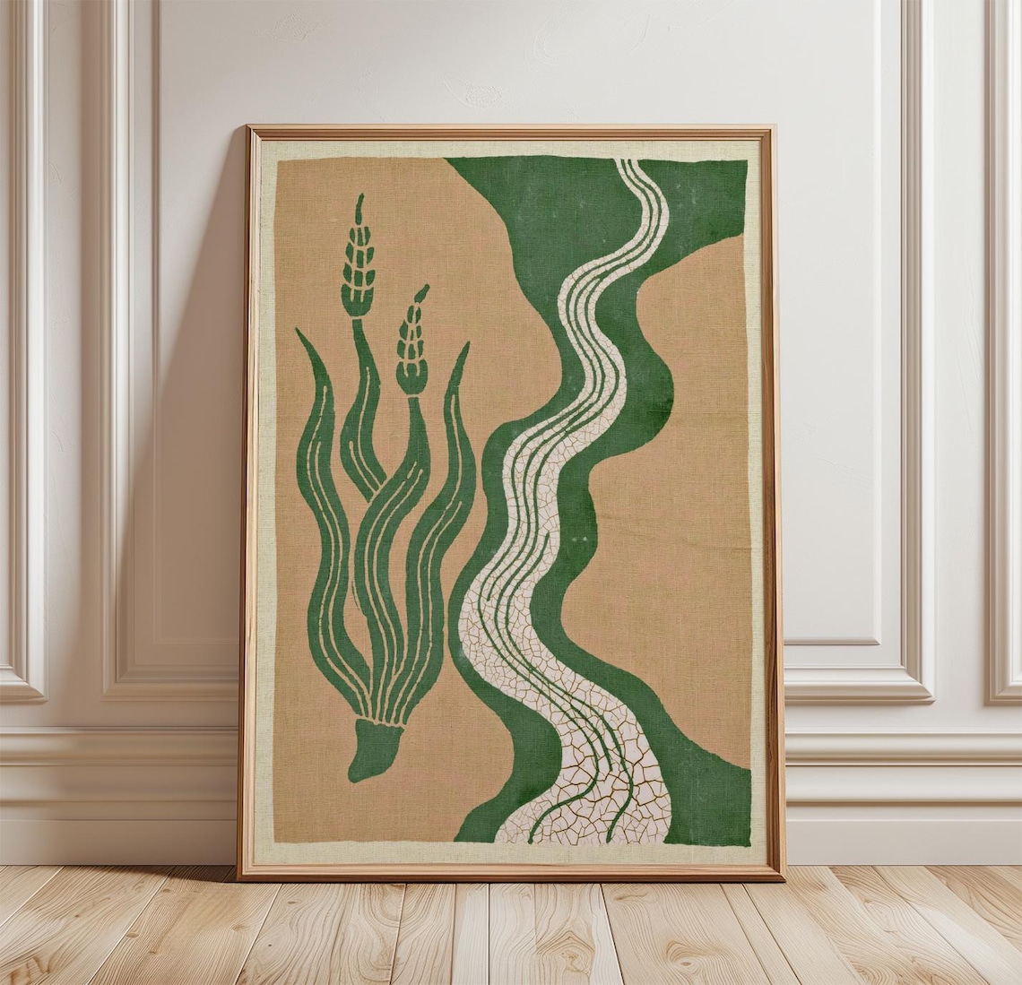 River Delta Abstract Landscape Art Print