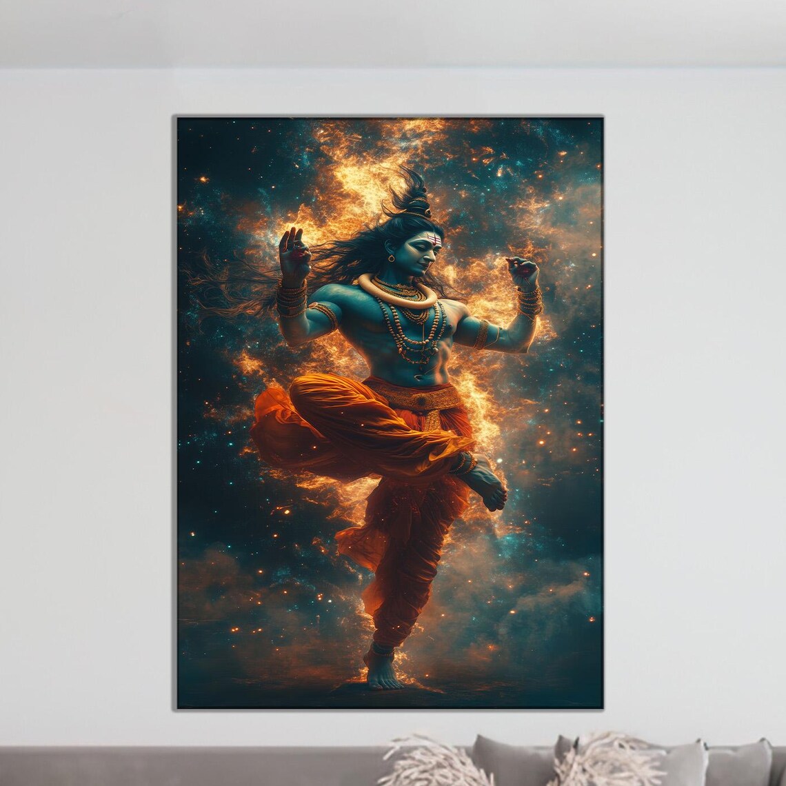 Shiva Cosmic Dance Spiritual Home Decor Poster