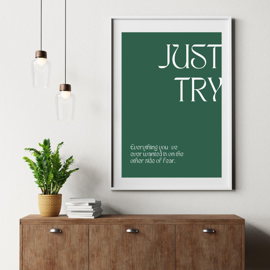 Just Try Quote - Motivational Poster - Image 3