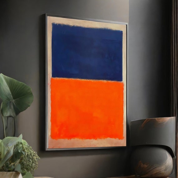 Mark Rothko Colorful Abstract Art Minimalist Painting Modern Wall Decor Contemporary Home Art Unique Gift Homeart