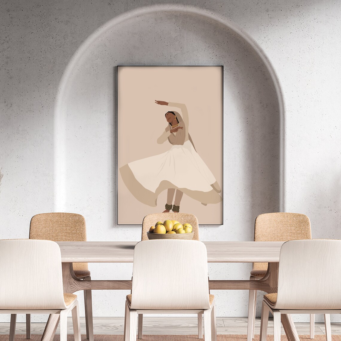 Sufi Kathak Dancer, South Asian Art Print - Image 6