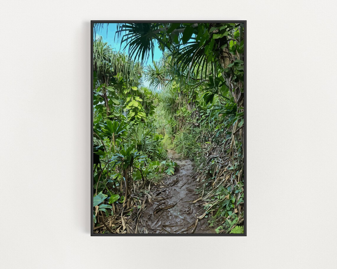Kalalau Trail Kauai North Shore, Travel Poster