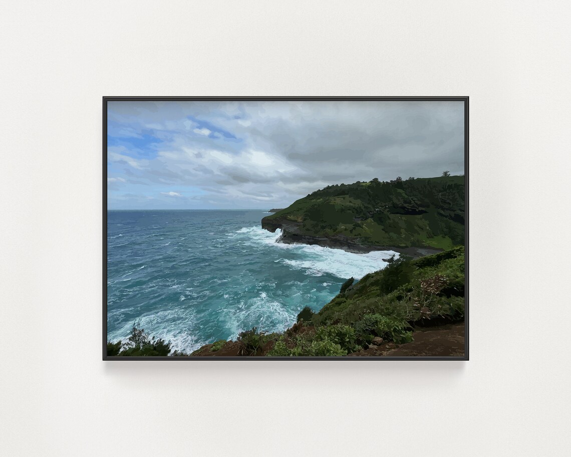 Kilauea Point National Wildlife Refuge, Hawaiian Travel Poster