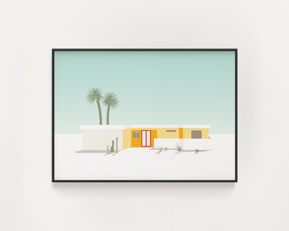 Palm Springs Mid-Century Modern House Print