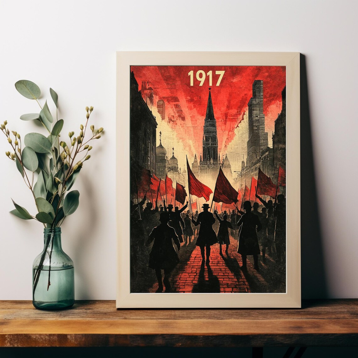 1917 Russian Revolution, Silhouetted Figures