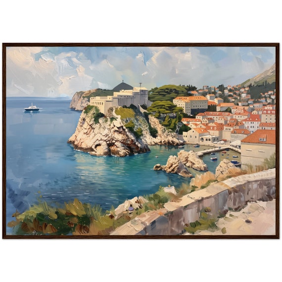Dubrovnik Painting, Croatia Travel Art Print
