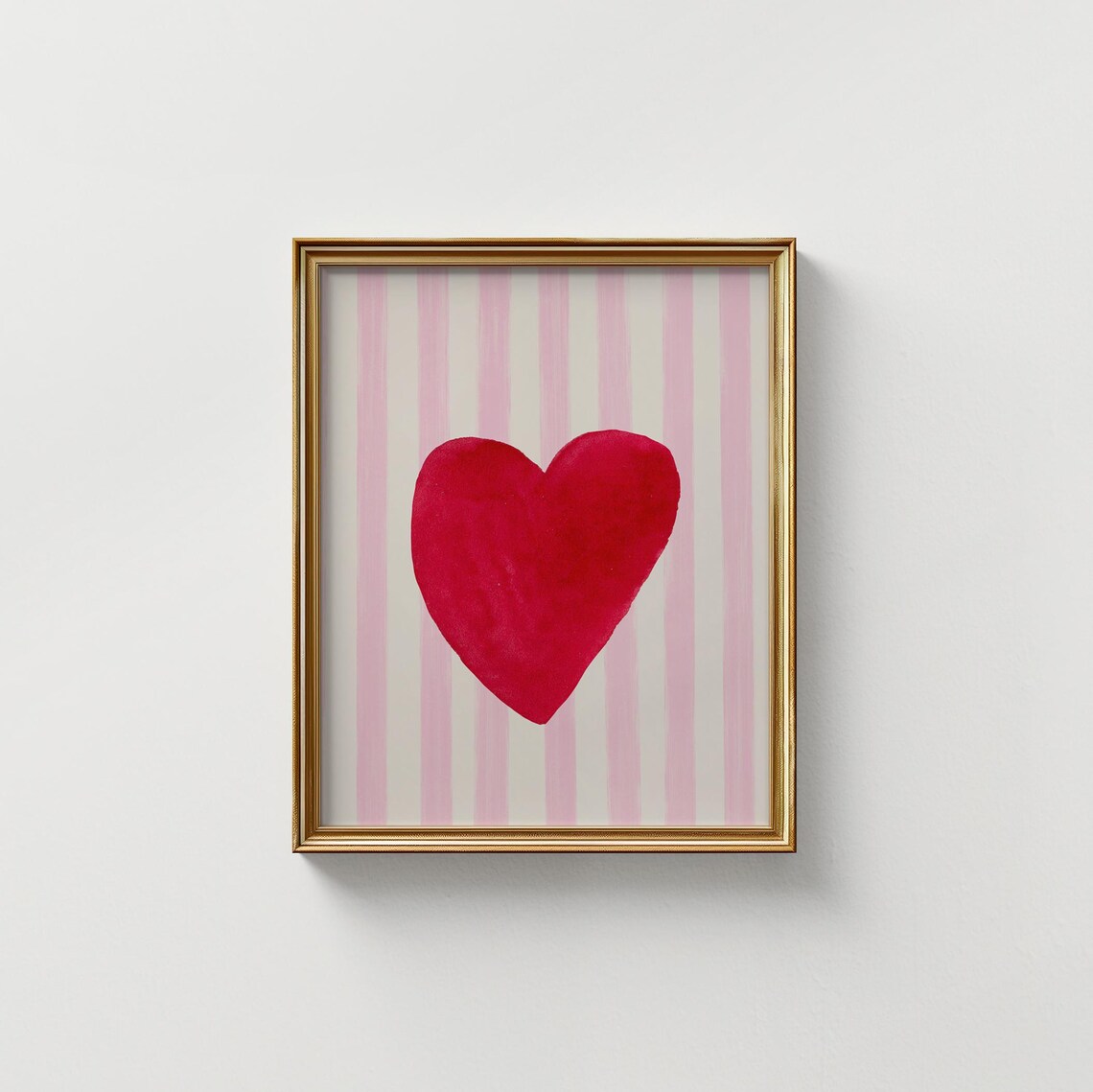 Big Red Heart, Valentines Day Decor Art Print - Image 5