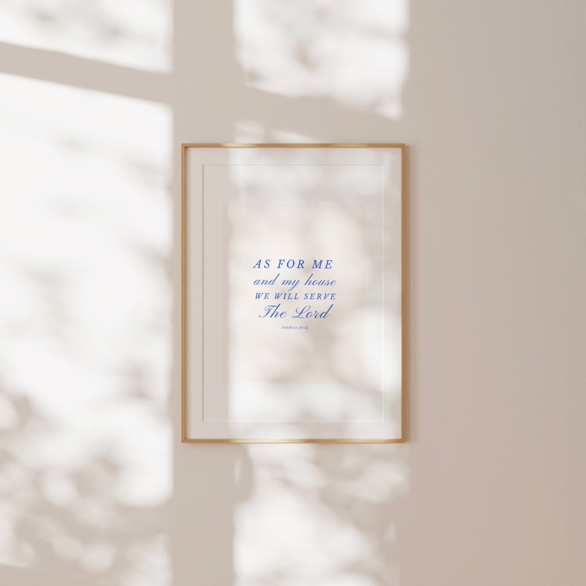 As For Me And My House Will Serve The Lord Scripture Quote Print - Image 3