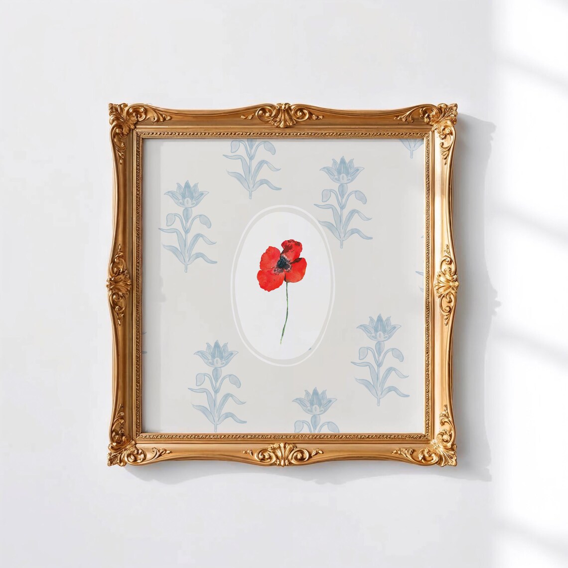 Poppy Botanical Illustration Art Print, Cottage Decor - Image 5
