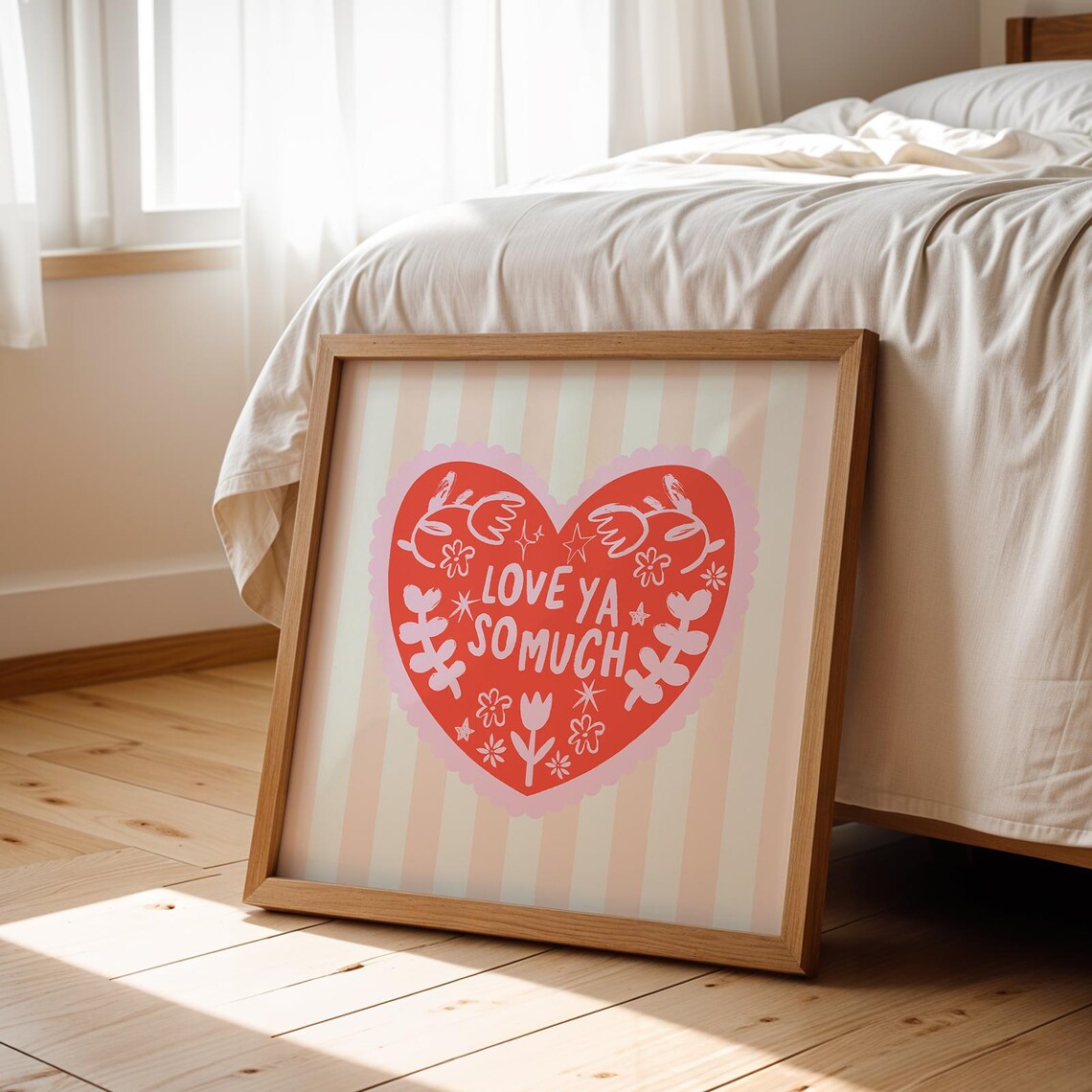 Valentines Day Heart, Trendy Decor Illustration - Image 3