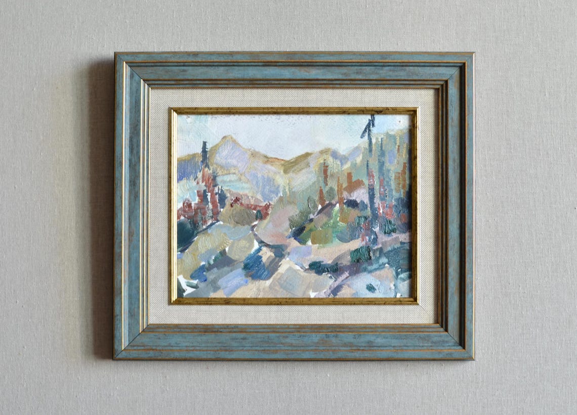 Autumn Mountain Valley With Forest And Rivers Landscape Wall Art - Image 4