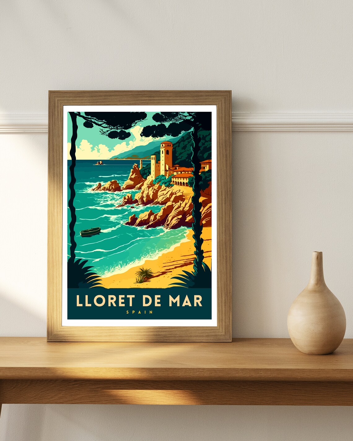 Lloret De Mar Spain Travel Poster, Europe Decor - Image 2